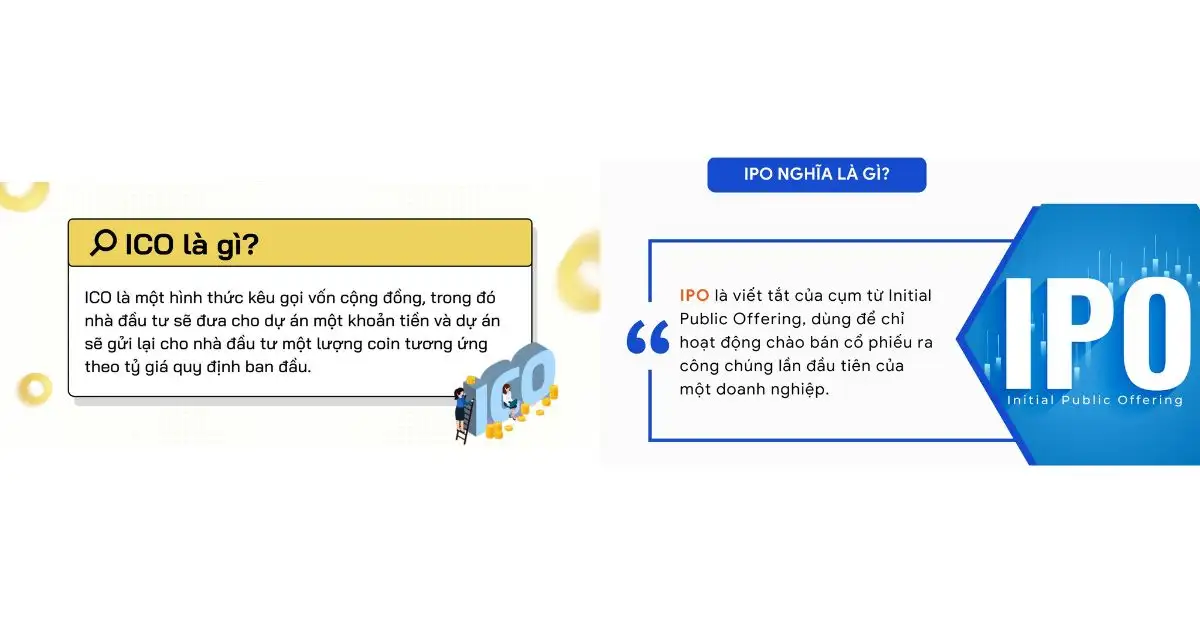 ICO and IPO: So sánh cơ hội và rủi ro huy động vốn